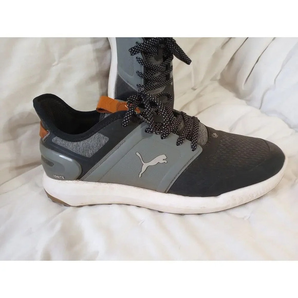 PUMA IGNITE Elevate Golf Shoes Men\'s Size 8.5‎ Black Grey 376077-07 Waterproof main image 11